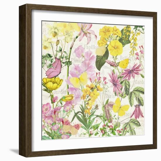 Pink and Yellow Spring Flowers-Cora Niele-Framed Giclee Print