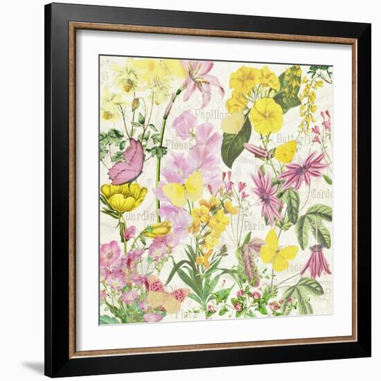 Pink and Yellow Spring Flowers-Cora Niele-Framed Giclee Print