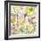 Pink and Yellow Spring Flowers-Cora Niele-Framed Giclee Print