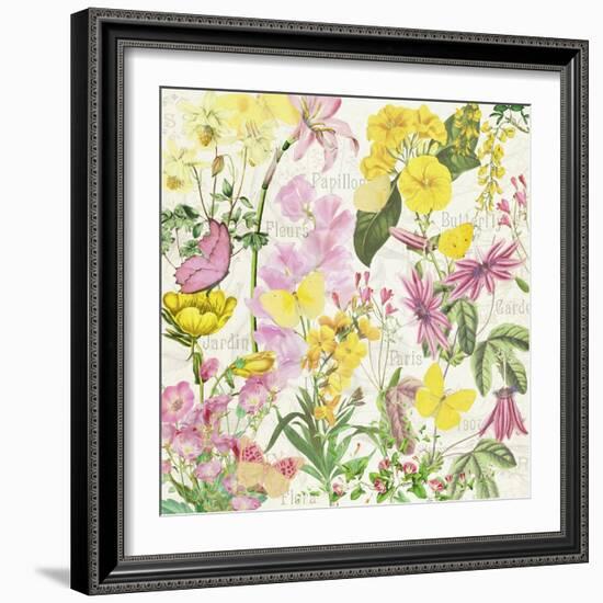 Pink and Yellow Spring Flowers-Cora Niele-Framed Giclee Print