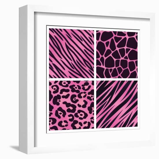 Pink Animal Print Collection-Avel Krieg-Framed Art Print