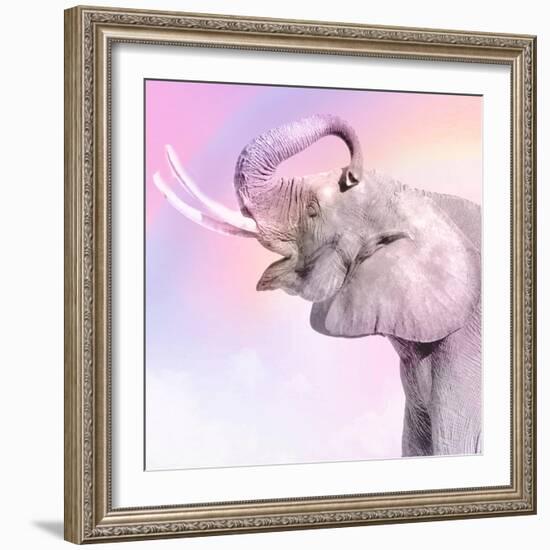 Pink Animals 3-Kimberly Allen-Framed Art Print