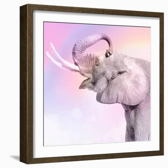 Pink Animals 3-Kimberly Allen-Framed Art Print