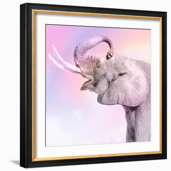 Pink Animals 3-Kimberly Allen-Framed Art Print