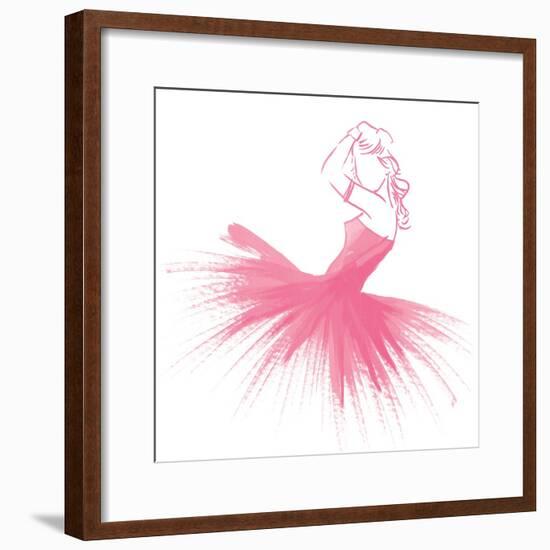 Pink Attitude One-OnRei-Framed Art Print