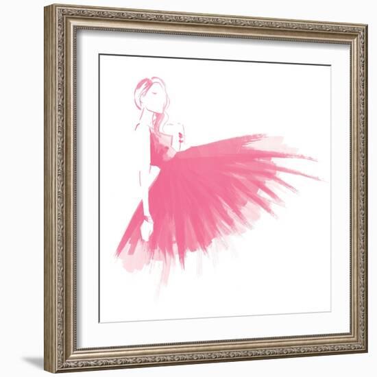 Pink Attitude Two-OnRei-Framed Art Print