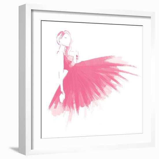 Pink Attitude Two-OnRei-Framed Art Print