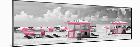Pink Beach Houses - Miami Beach - Florida-Philippe Hugonnard-Mounted Premium Photographic Print