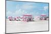 Pink Beach Houses - Miami Beach - Florida-Philippe Hugonnard-Mounted Photographic Print