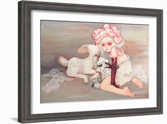 Pink Birthday Cake-Camilla D'Errico-Framed Art Print