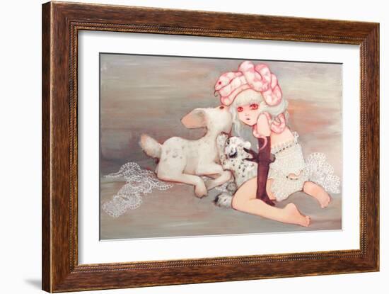 Pink Birthday Cake-Camilla D'Errico-Framed Art Print