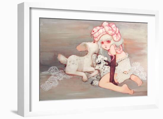Pink Birthday Cake-Camilla D'Errico-Framed Art Print