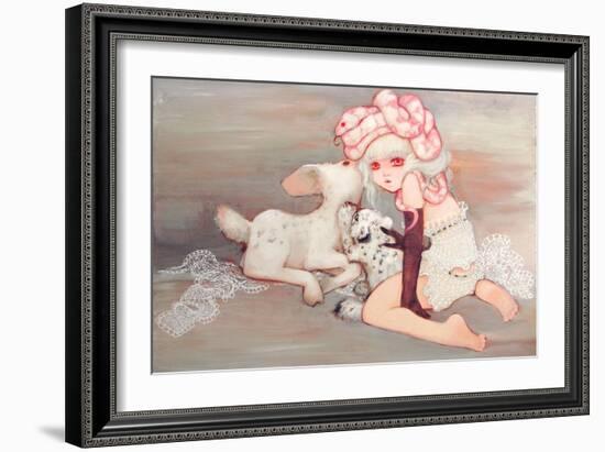 Pink Birthday Cake-Camilla D'Errico-Framed Art Print