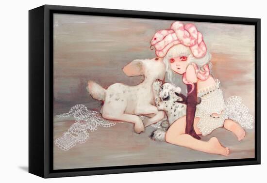 Pink Birthday Cake-Camilla D'Errico-Framed Stretched Canvas