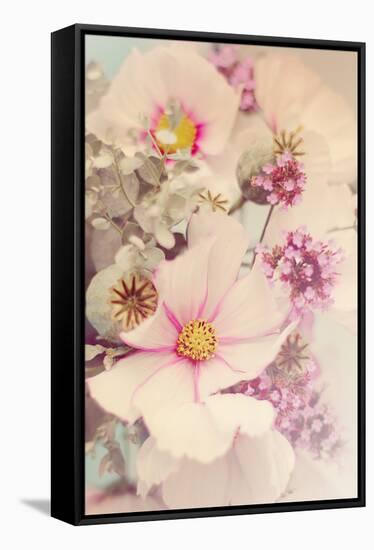 Pink Blossoms II-Sarah Gardner-Framed Stretched Canvas