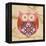 Pink Boho Owl-Hope Smith-Framed Stretched Canvas