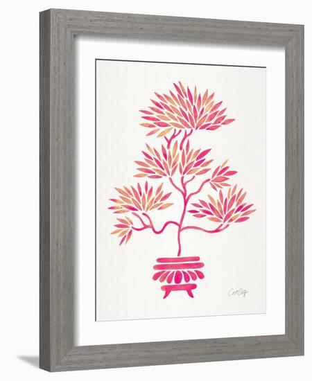 Pink Bonsai-Cat Coquillette-Framed Giclee Print