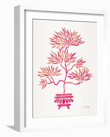 Pink Bonsai-Cat Coquillette-Framed Giclee Print