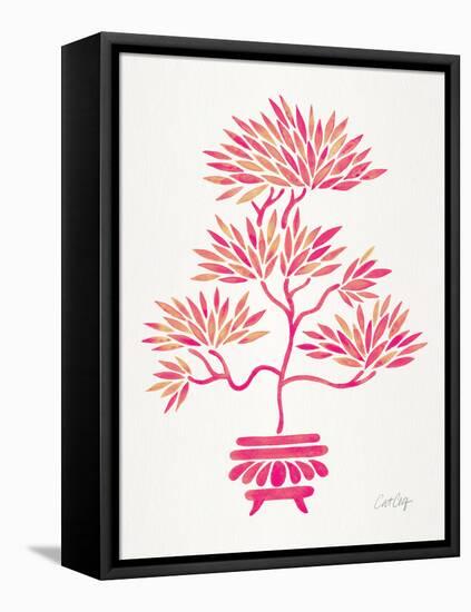 Pink Bonsai-Cat Coquillette-Framed Premier Image Canvas