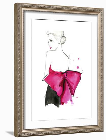 Pink Bow-Jessica Durrant-Framed Art Print