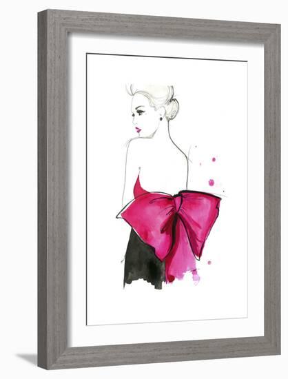 Pink Bow-Jessica Durrant-Framed Art Print