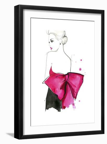 Pink Bow-Jessica Durrant-Framed Art Print