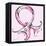 Pink Breast Cancer Ribbon-Megan Aroon Duncanson-Framed Stretched Canvas