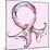 Pink Breast Cancer Ribbon-Megan Aroon Duncanson-Mounted Art Print