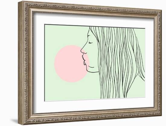 Pink Bubble Gum-Robert Farkas-Framed Art Print