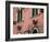 Pink Building Detail, Taormina, Sicily, Italy-Walter Bibikow-Framed Photographic Print