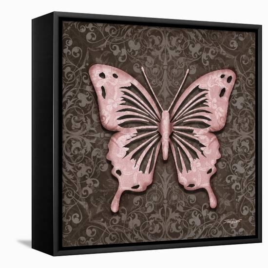 Pink Butterfly III-Todd Williams-Framed Stretched Canvas