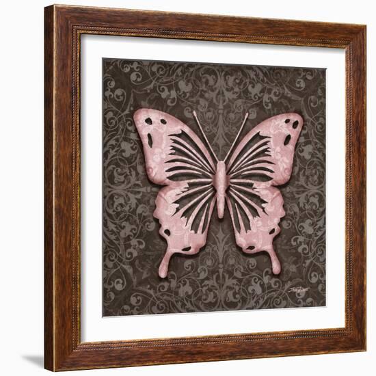 Pink Butterfly III-Todd Williams-Framed Art Print