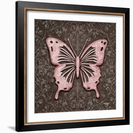 Pink Butterfly III-Todd Williams-Framed Art Print