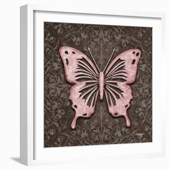 Pink Butterfly III-Todd Williams-Framed Art Print