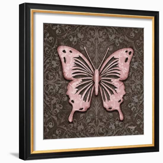 Pink Butterfly III-Todd Williams-Framed Art Print