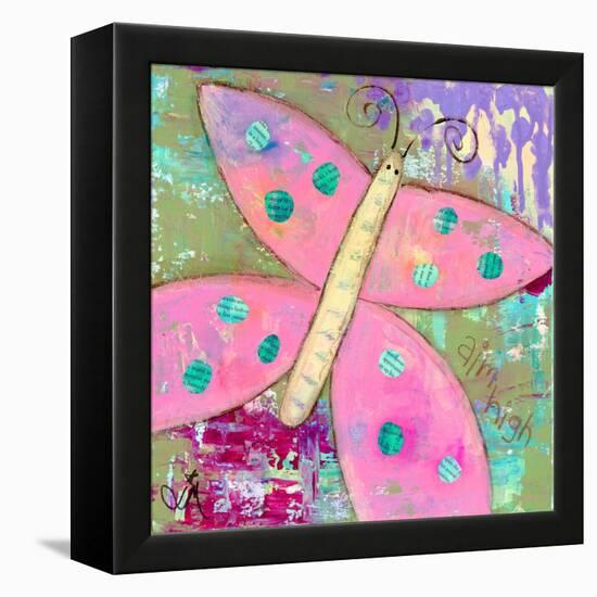 Pink Butterfly-Jennifer McCully-Framed Premier Image Canvas