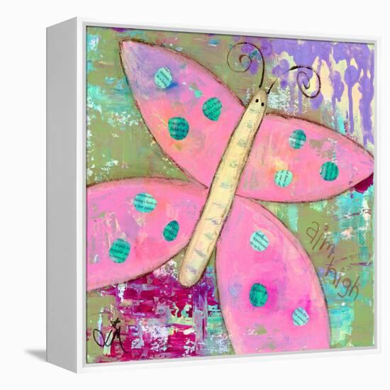 Pink Butterfly-Jennifer McCully-Framed Premier Image Canvas