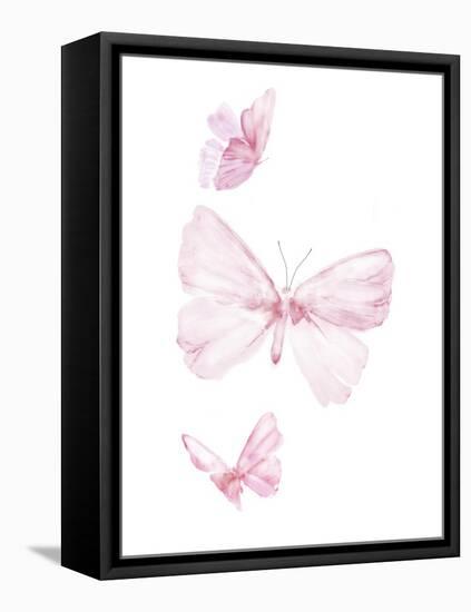 Pink Butterflys I-PI Juvenile-Framed Stretched Canvas