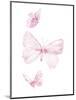 Pink Butterflys I-PI Juvenile-Mounted Art Print