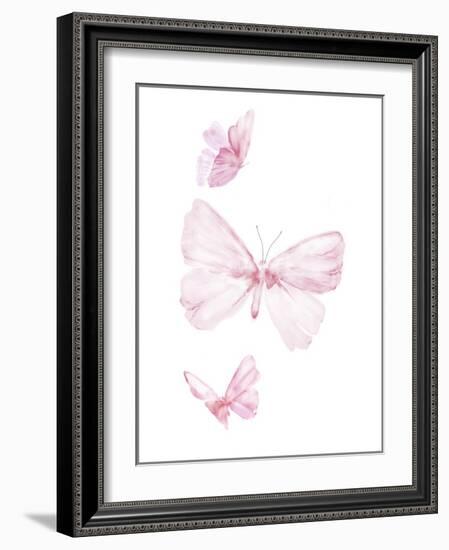 Pink Butterflys I-PI Juvenile-Framed Art Print