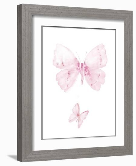 Pink Butterflys II-PI Juvenile-Framed Art Print