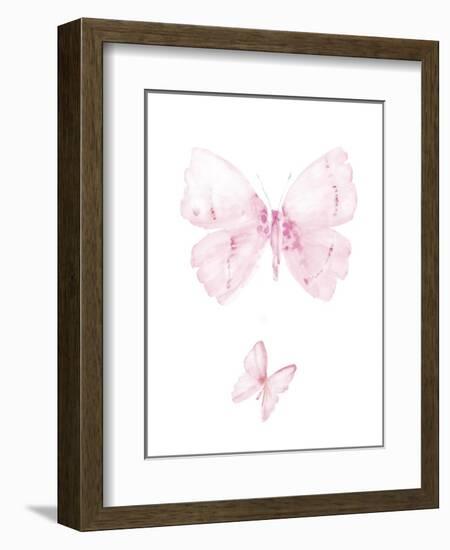 Pink Butterflys II-PI Juvenile-Framed Art Print