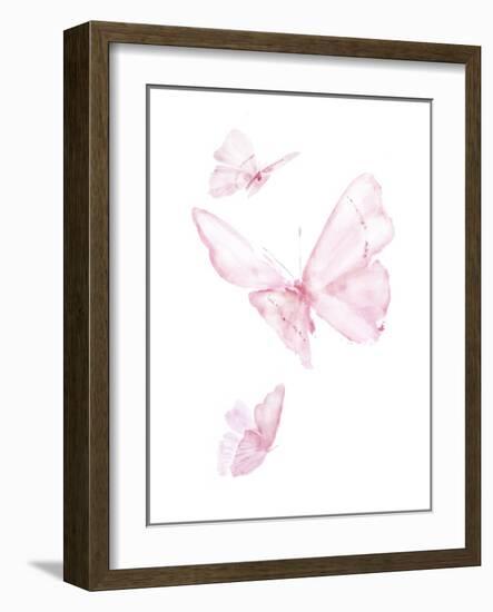 Pink Butterflys III-PI Juvenile-Framed Art Print