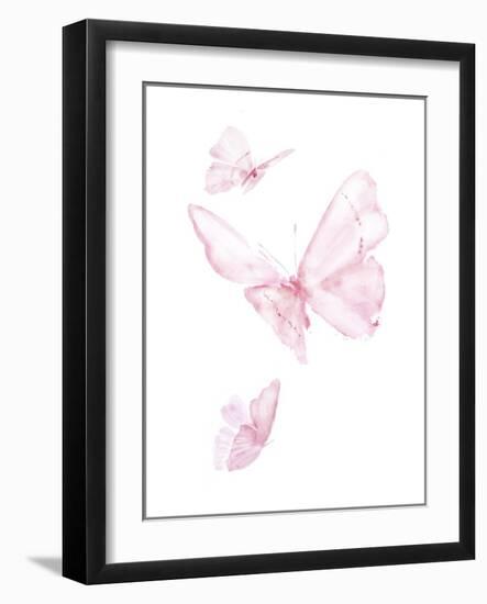 Pink Butterflys III-PI Juvenile-Framed Art Print