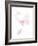 Pink Butterflys III-PI Juvenile-Framed Art Print