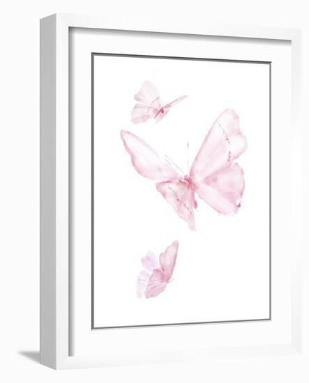 Pink Butterflys III-PI Juvenile-Framed Art Print