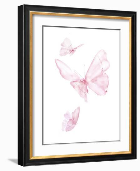 Pink Butterflys III-PI Juvenile-Framed Art Print