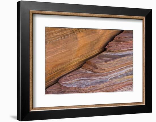 Pink Canyon close-up, Valley of Fire State Park, Nevada, USA-Michel Hersen-Framed Photographic Print