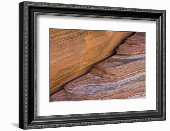 Pink Canyon close-up, Valley of Fire State Park, Nevada, USA-Michel Hersen-Framed Photographic Print