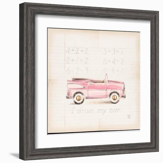 Pink Car-Lauren Hamilton-Framed Art Print